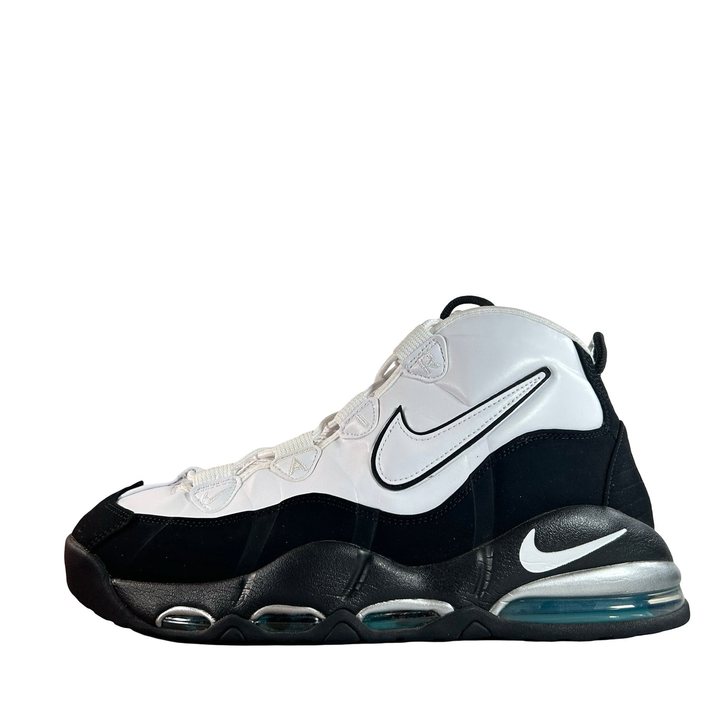311090 100 Nike Air Max Uptempo 95 White Black Teal [USED] - 11.5 M (Used)