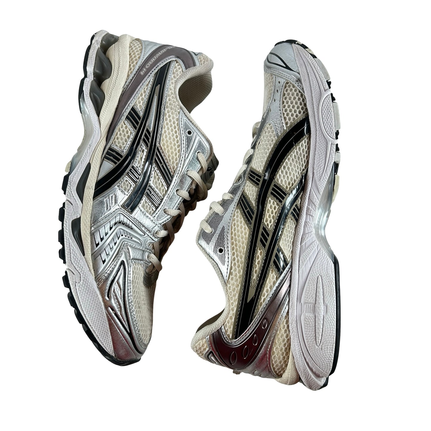 1201A019 108 ASICS Gel-Kayano 14 Cream Black Metallic Plum [USED] - 10 M (Used) (No Box) (No Insoles)