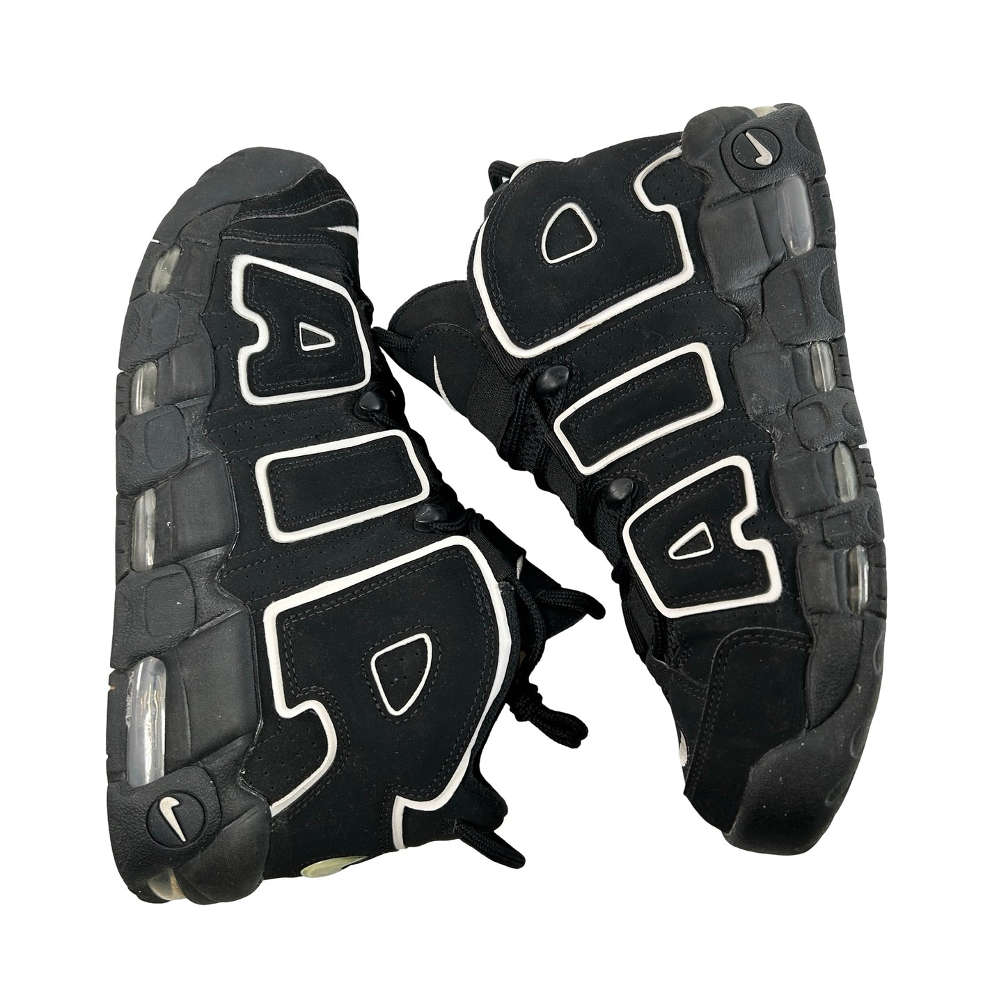 414962 002 Nike Air More Uptempo Black White [USED] - 8 M (Used)