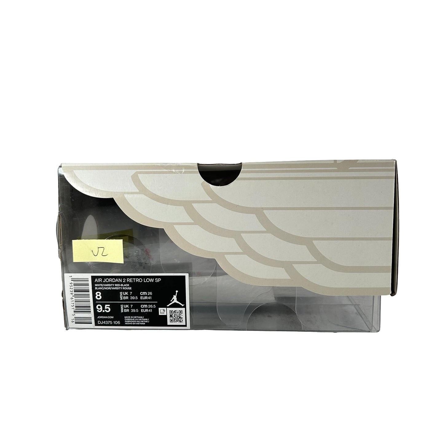 DJ4375 106 Jordan 2 Retro Low SP Off-White White Red [USED] - 8 M (Used2)