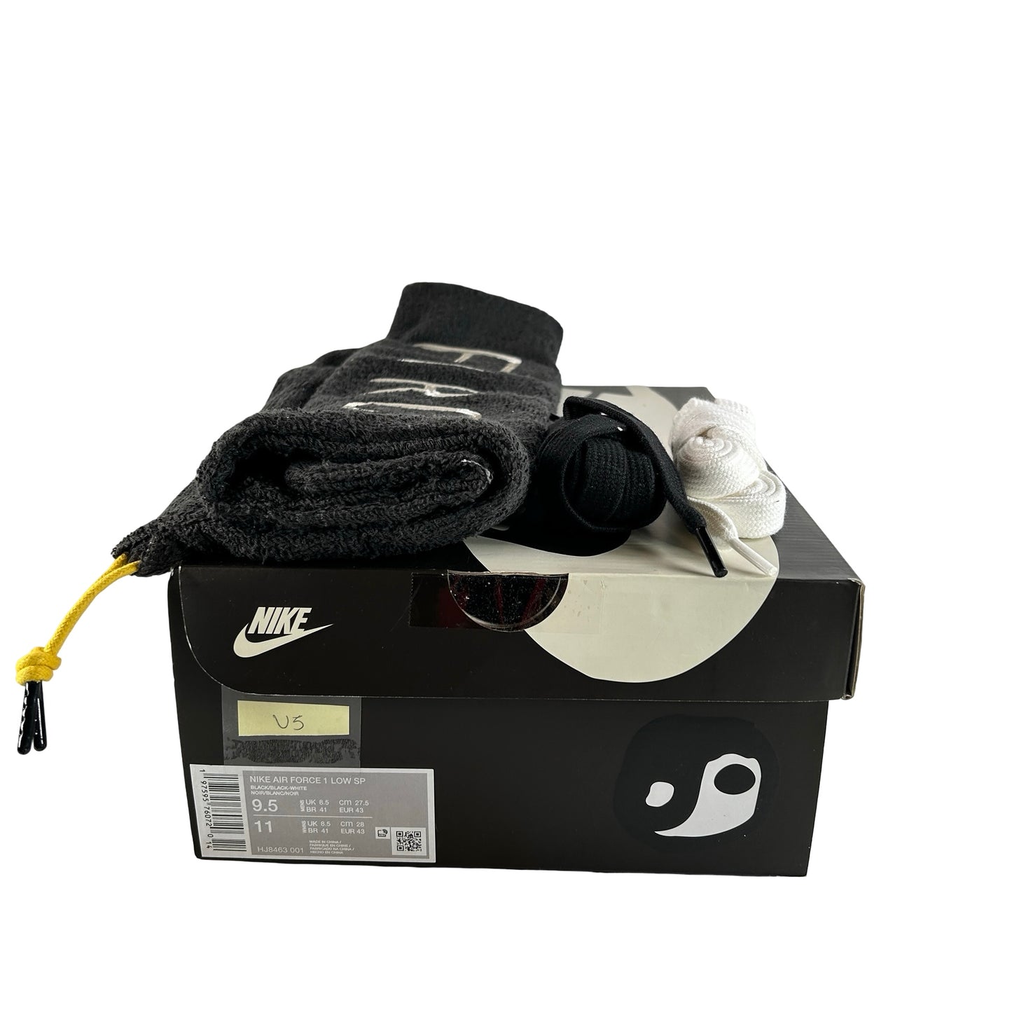 HJ8463 001 Nike Air Force 1 Low Cactus Plant Flea Market Black (2024) [USED] - 9.5 M (Used5)