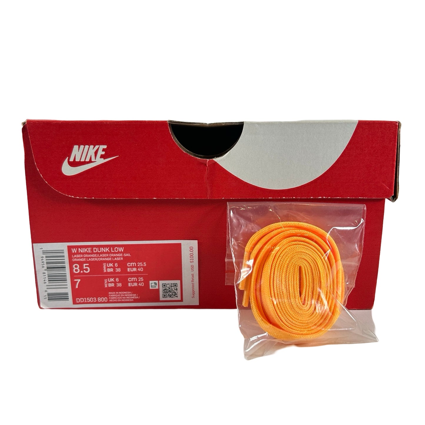 DD1503 800 Dunk Low Laser Orange [USED] - 8.5 W / 7 M (Used)