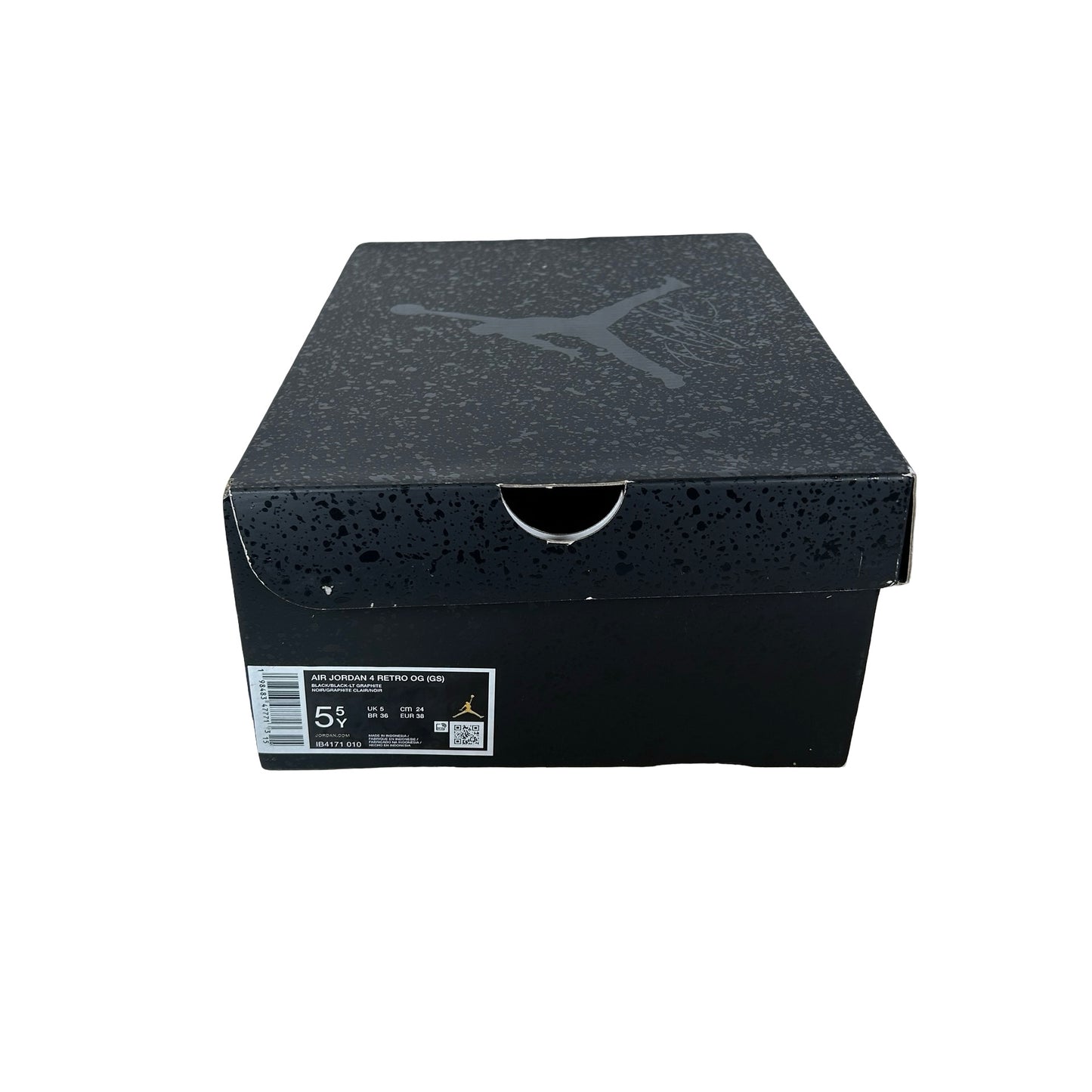 IB4171 010 Jordan 4 Retro Black Cat (2025) (GS) [USED] - 5.5 Y (Used)