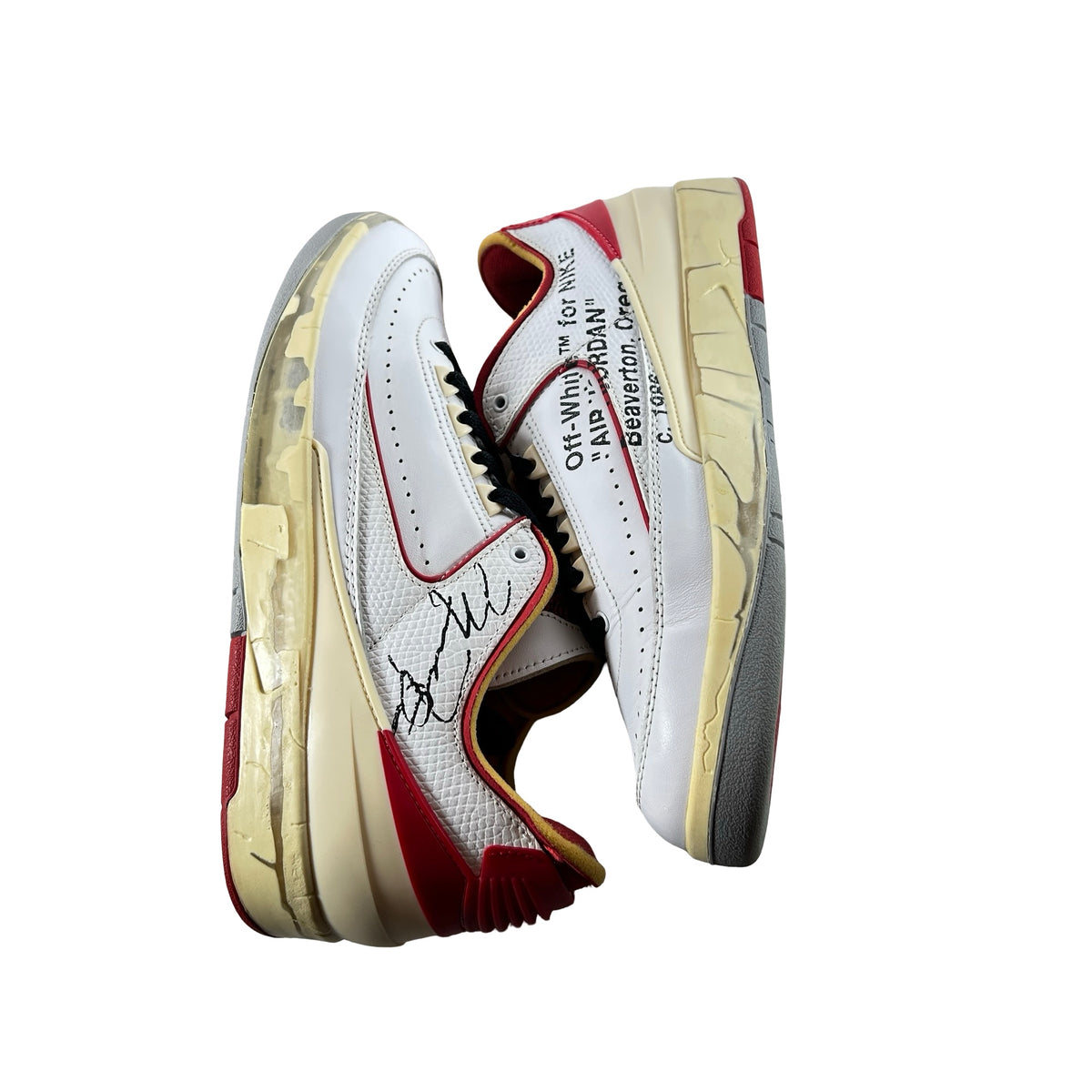 DJ4375 106 Jordan 2 Retro Low SP Off-White White Red [USED] - 9.5 M (Used2)