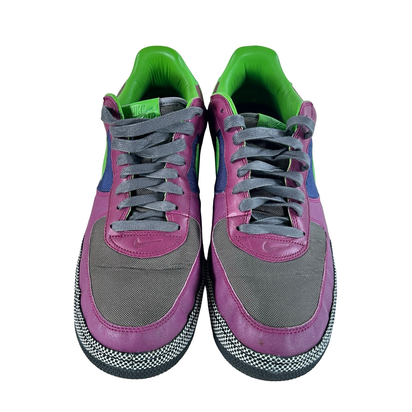 312486 031 Nike Air Force 1 Low Insideout Green Bean Grape [USED] - 13 M (Used)