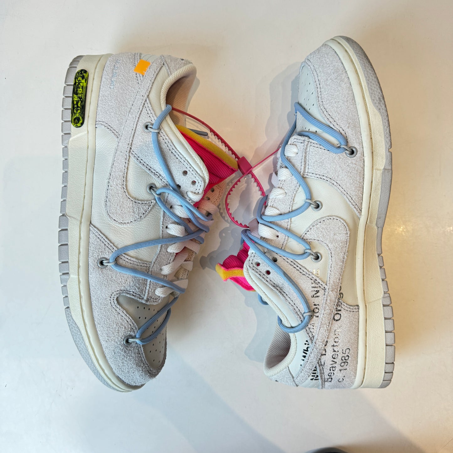 DJ0950 113 Nike Dunk Low Off-White Lot 38 [USED] - 9 M (Used) (No Box)