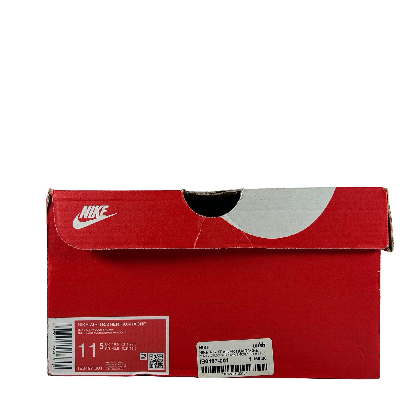 IB0497 001 Nike Air Trainer Huarache Baroque Brown Black [USED] - 11.5 M (Used)
