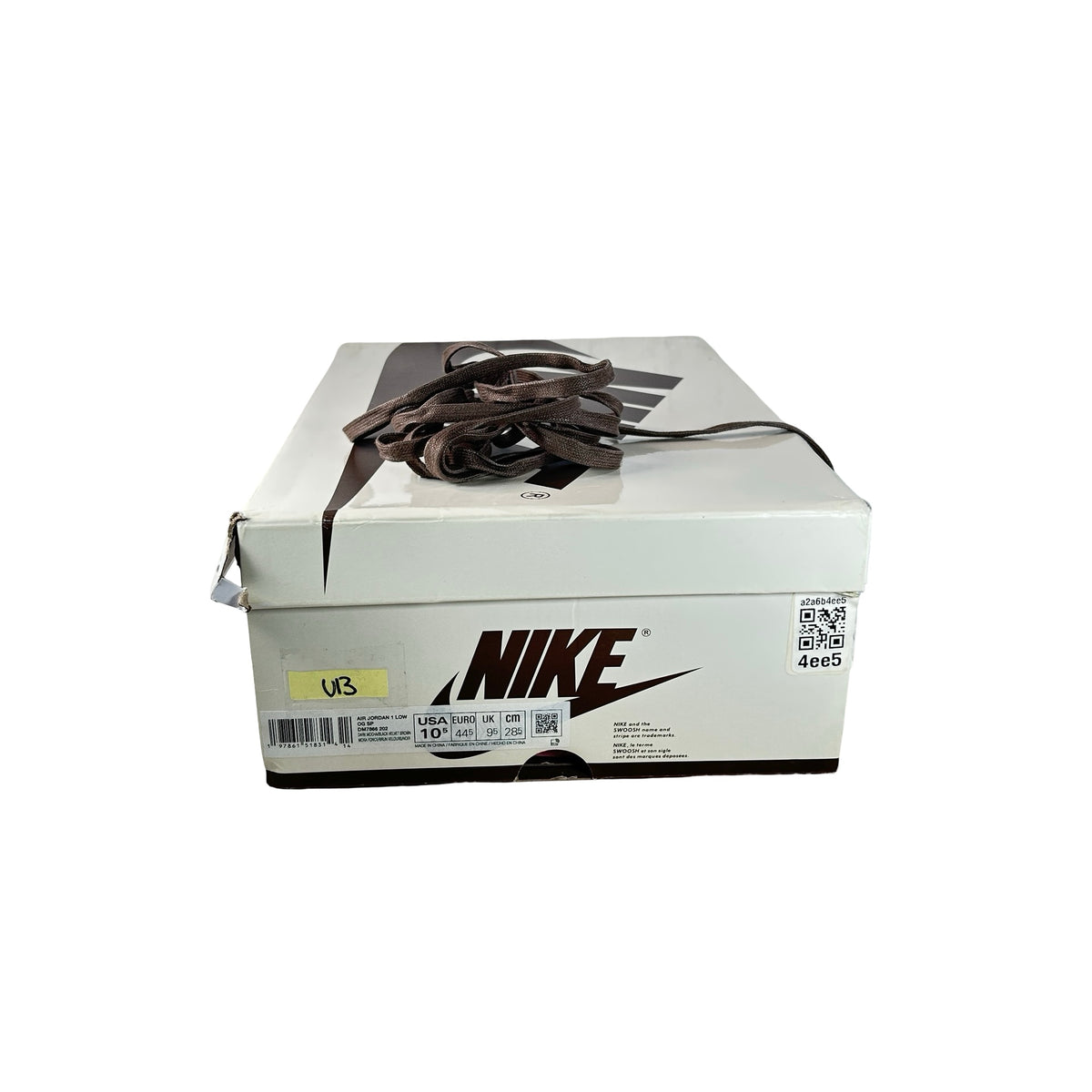 DM7866 202 Jordan 1 Retro Low OG SP Travis Scott Velvet Brown [USED] - 10.5 M (Used13)