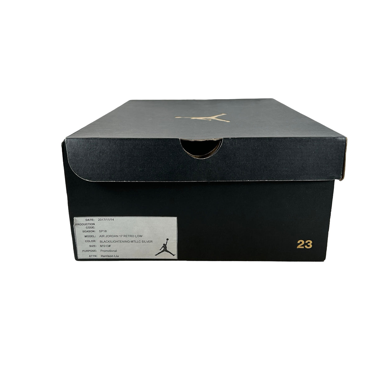 SP18 MNJDLS 546 Jordan 17 Retro Low SoleFly Alternate Lightning - 13 M (Promo sample) (Marks on heel)