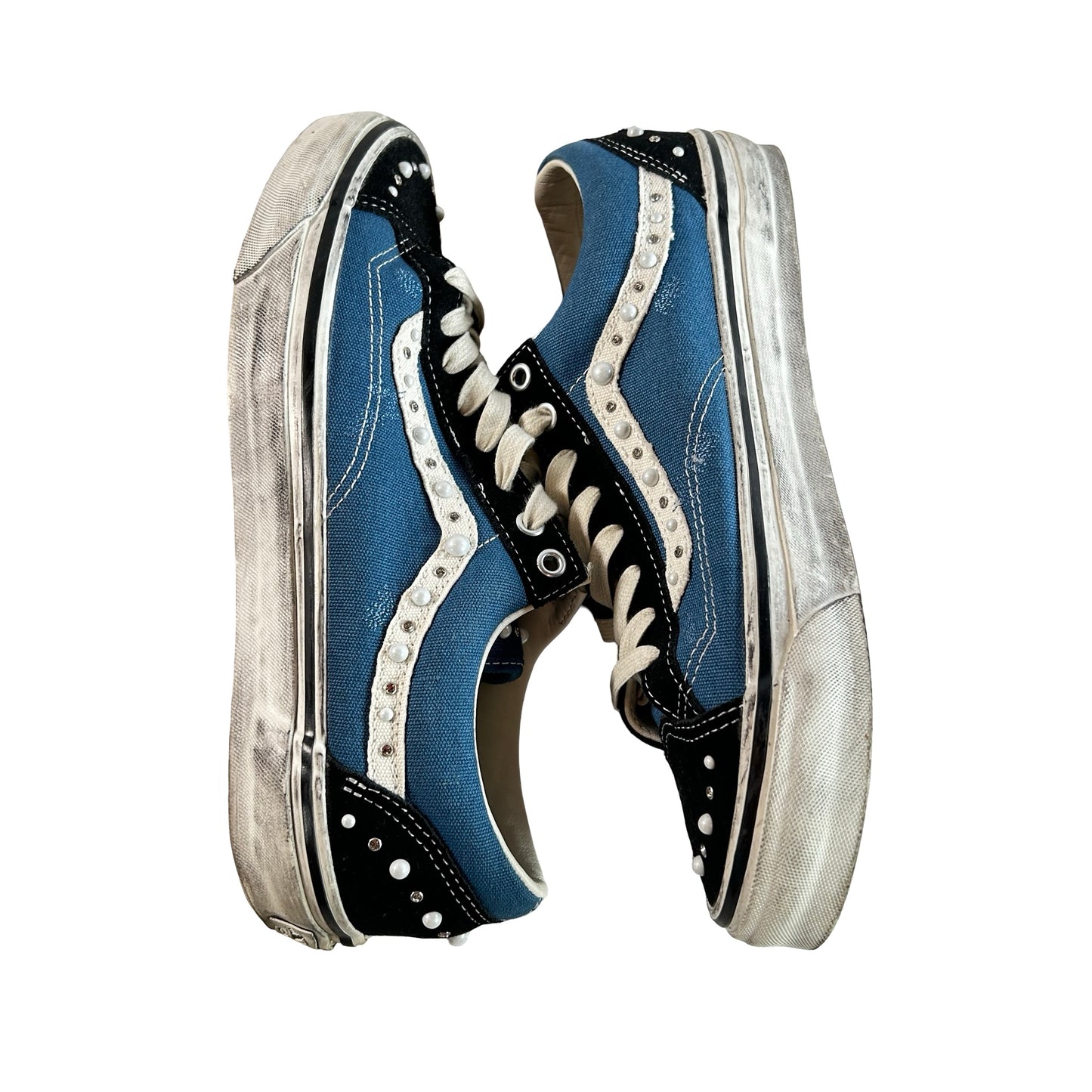 VN000E8VYA6 Vans LX Old Skool 36 Pearlized Pack Black Navy [USED] - 11 M (Used3)