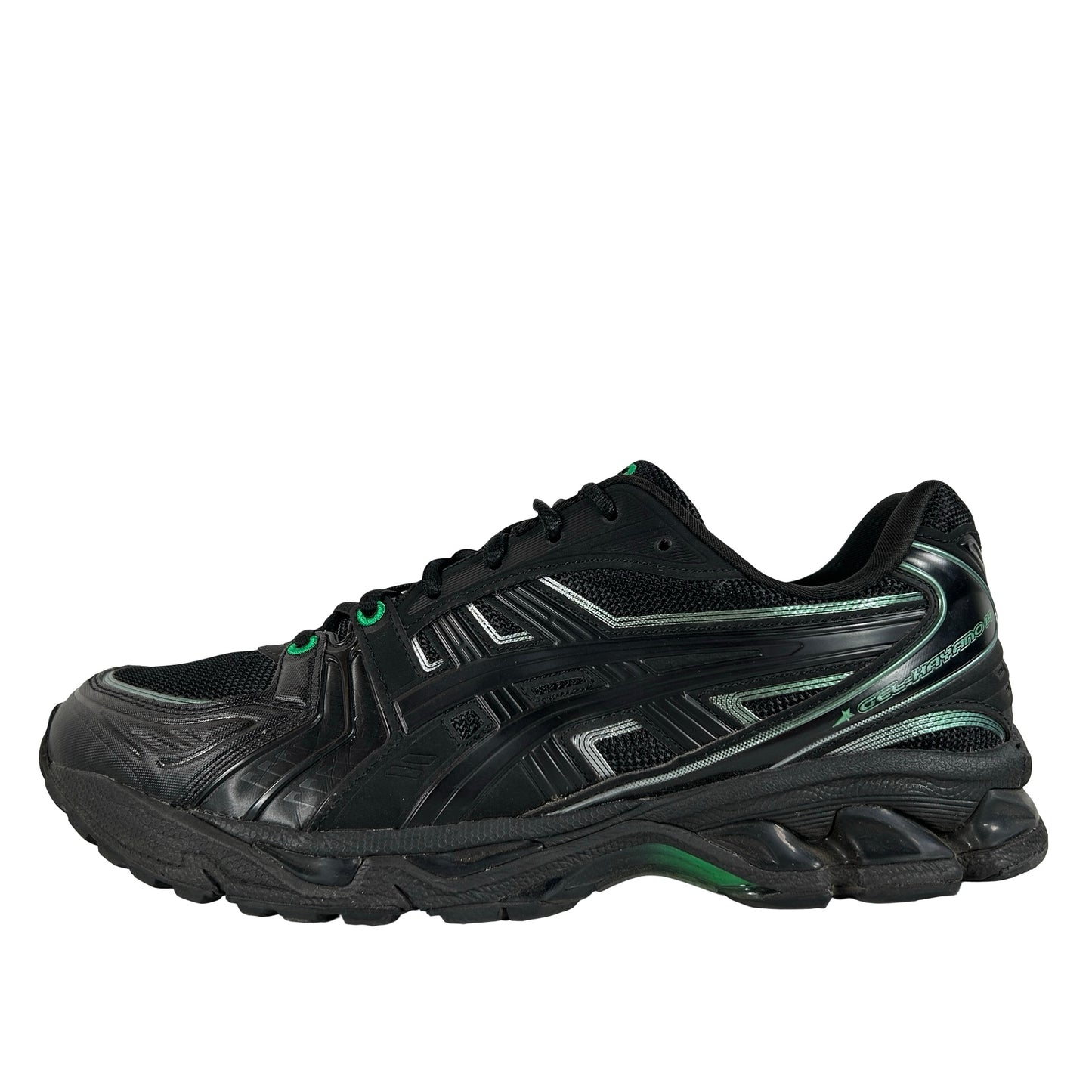 1201B024 001 ASICS Gel-Kayano 14 8ON8 Black Green [USED] - 9.5 M (Used) (No Box)