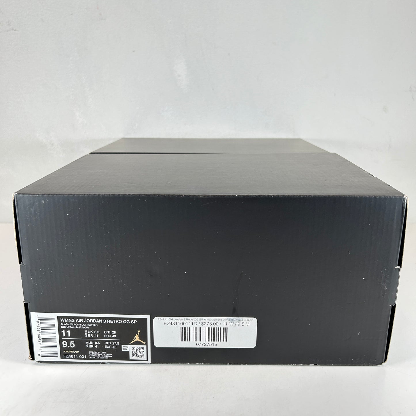 FZ4811 001 Jordan 3 Retro OG SP A Ma Maniére While You Were Sleeping (Women's) [USED] - 11 W / 9.5 M (VNDS)