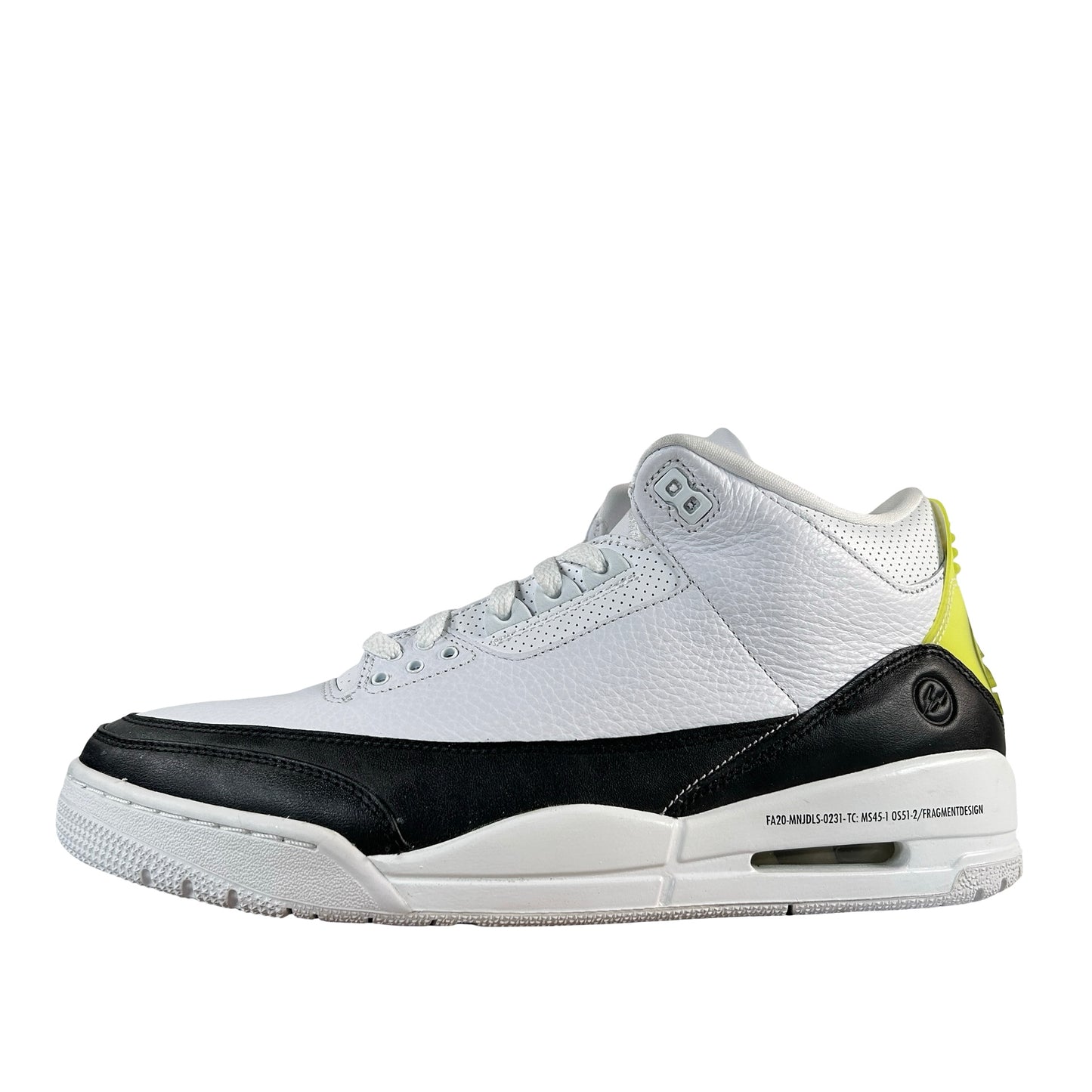 DA3595 100 Jordan 3 Retro Fragment - 12 M (Yellowing Tab)
