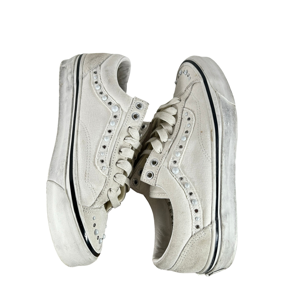 VN000E8VCCZ Vans OTW Old Skool 36 Pearlized Pack Marshmallow [USED] - 8 M (Used) (No Box)