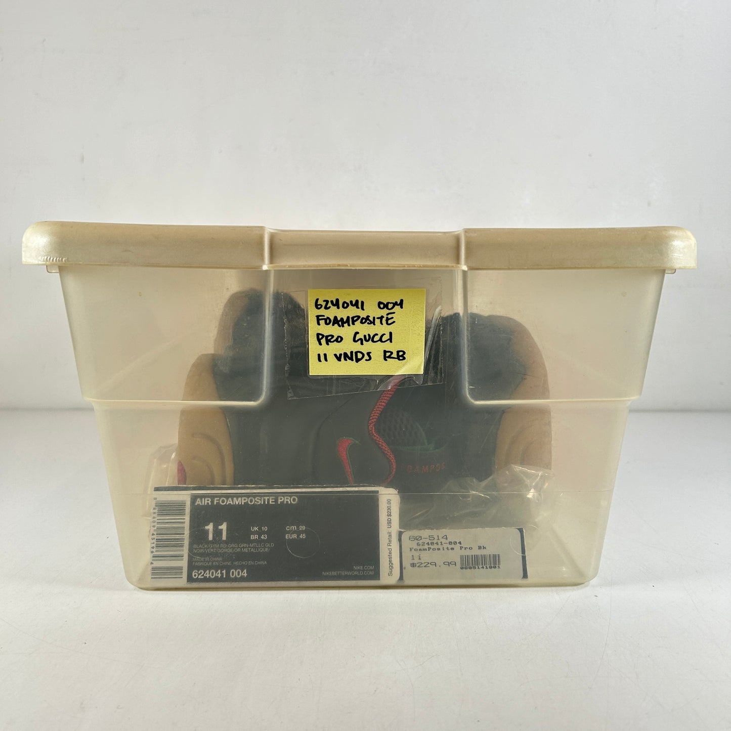 624041 004 Nike Air Foamposite Pro Gucci [USED] - 11 M (VNDS) (Replace Box)