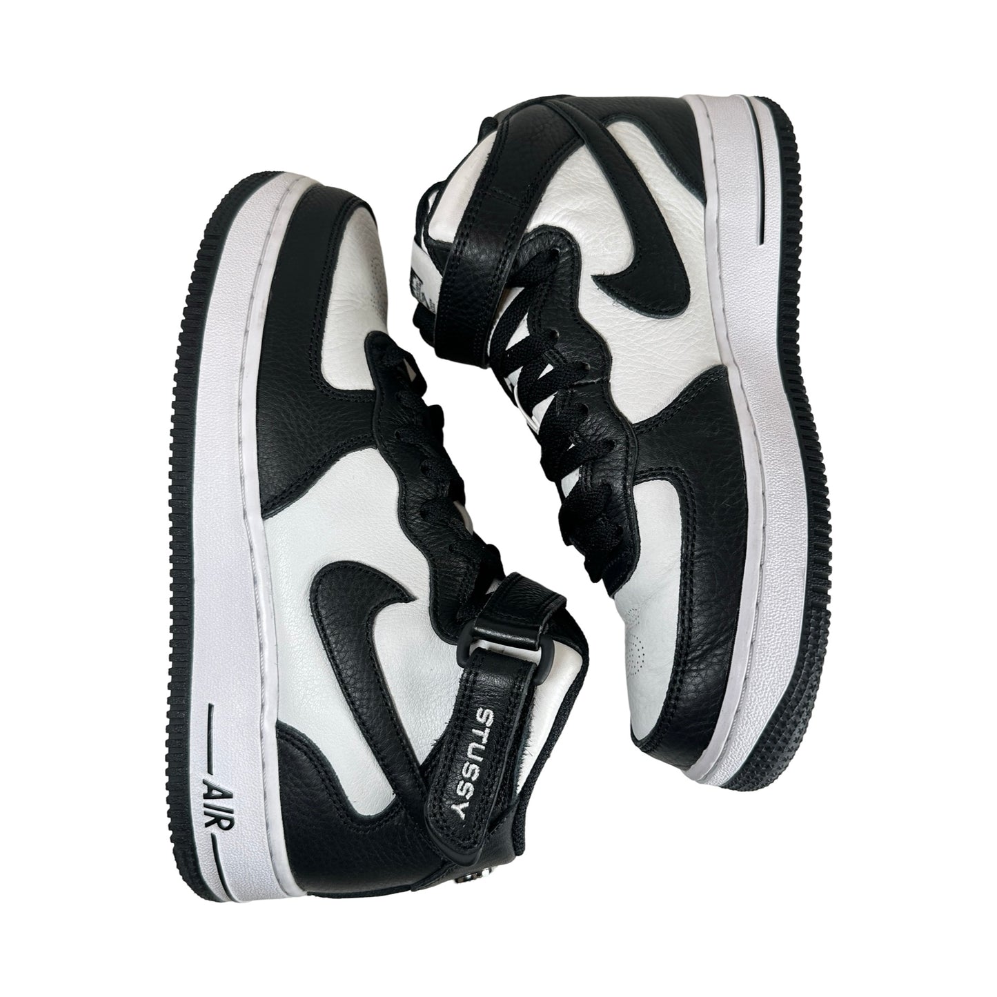 DJ7840 002 Nike Air Force 1 Mid Stussy Gris Negro