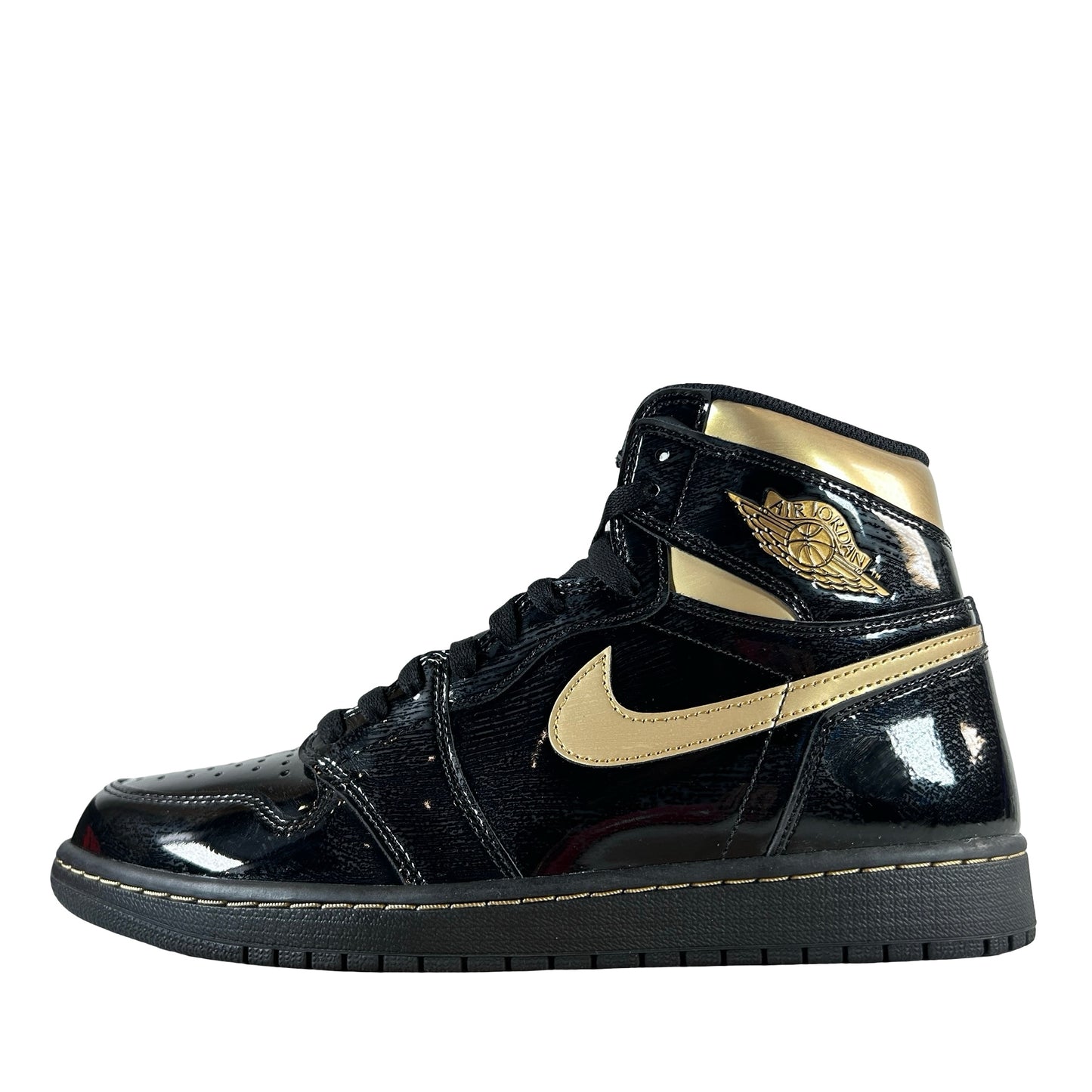 555088 032 Jordan 1 Black/Gold [USED] - 10 M (Used4)