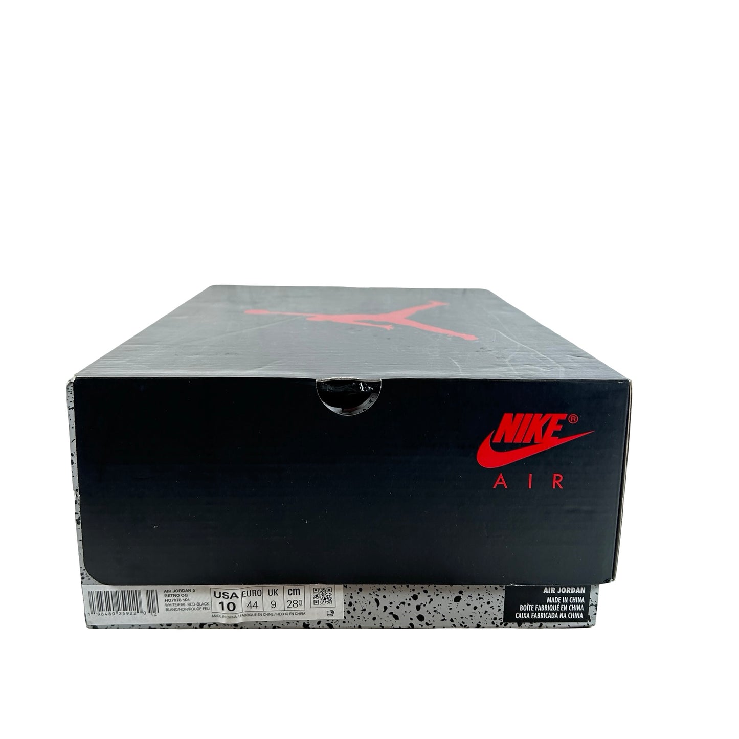 HQ7978 101 Jordan 5 Retro Fire Red Black Tongue (2025) [USED] - 10 M (Used)