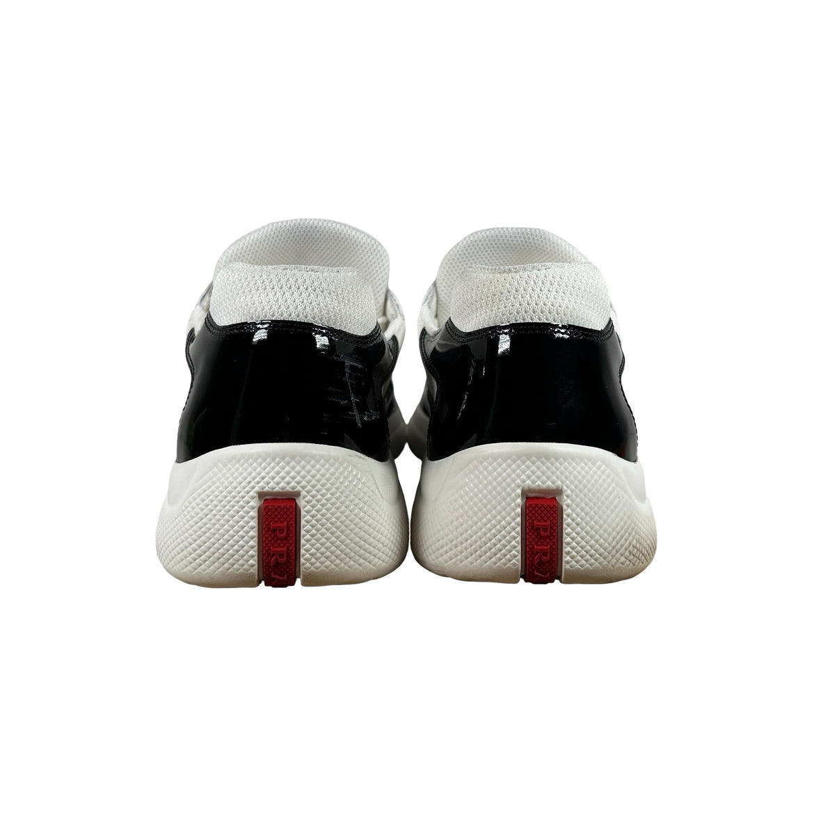 4E3400 3LGP F0967 Prada America's Cup White Black [USED] - PRADA 9.5 / US 10.5