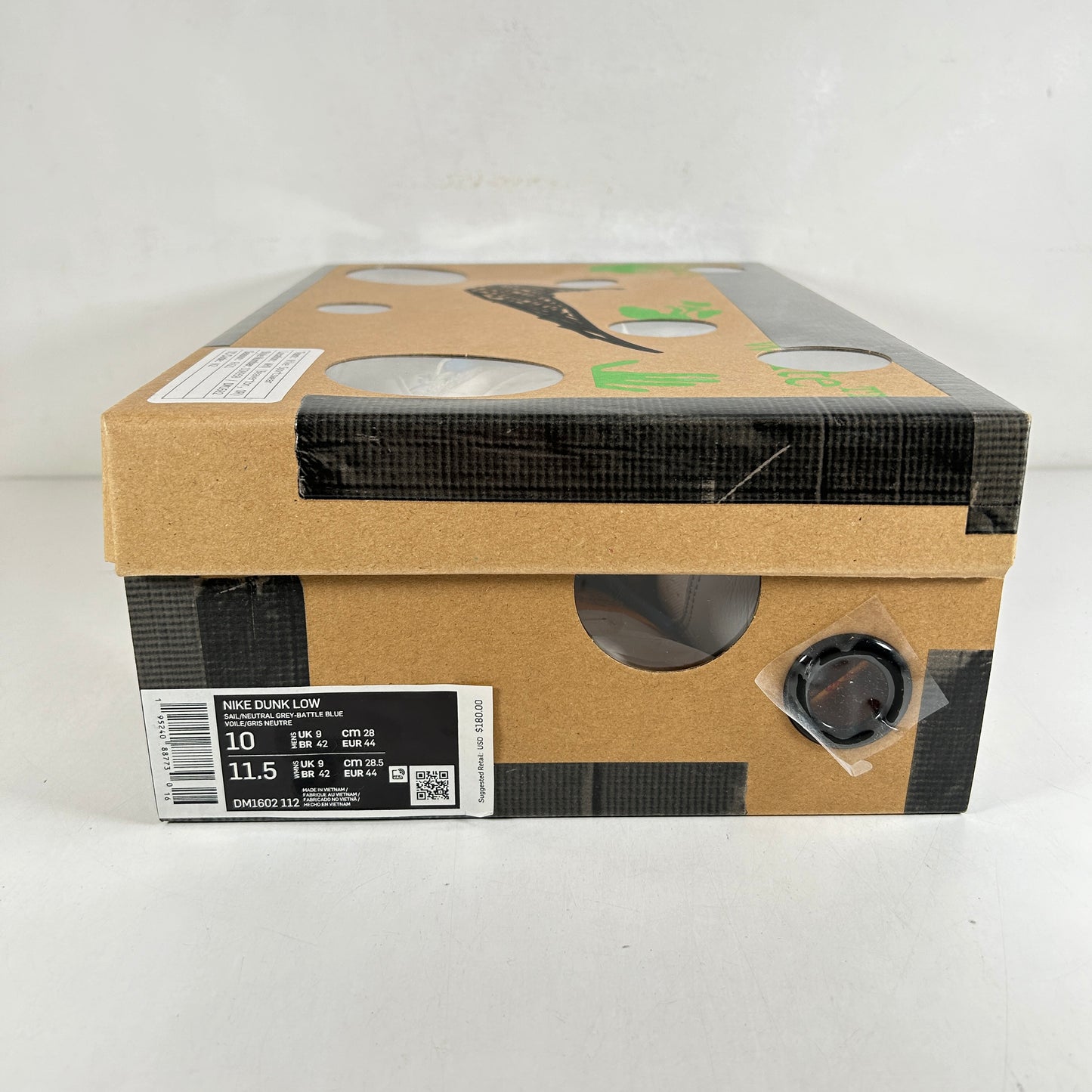 DM1602 112 Nike Dunk Low Off-White Lot 10 [USED] - 10 M (Used)