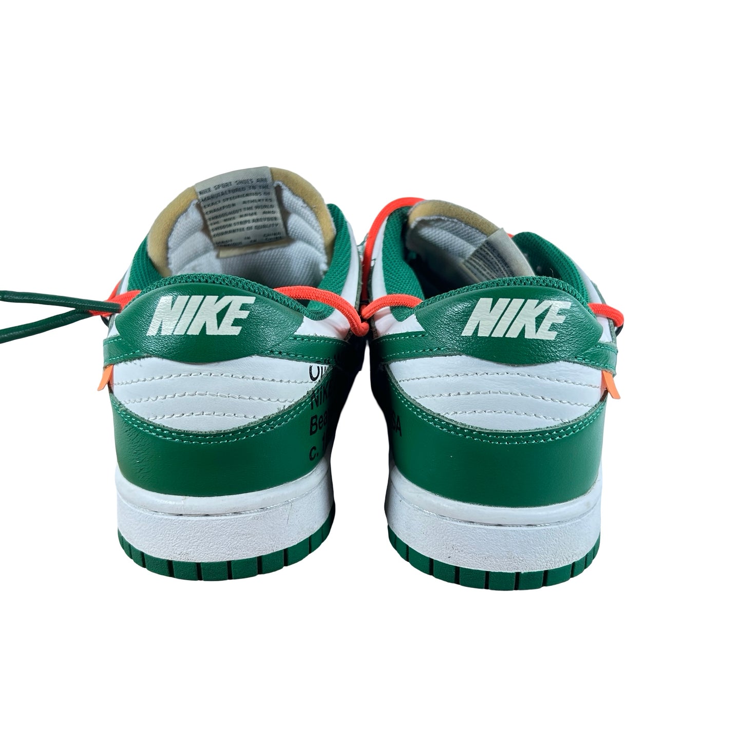 CT0856 100 Nike Dunk Low Off-White Green [USED] - 8.5 M (Used) (No Box)