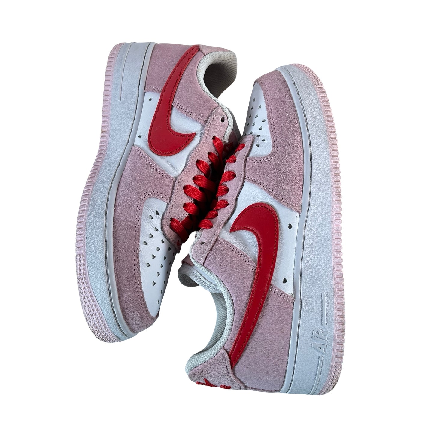 DD3384 600 Nike Air Force 1 Low '07 QS Valentine's Day Love Letter [USED] - 7.5 M (Used)