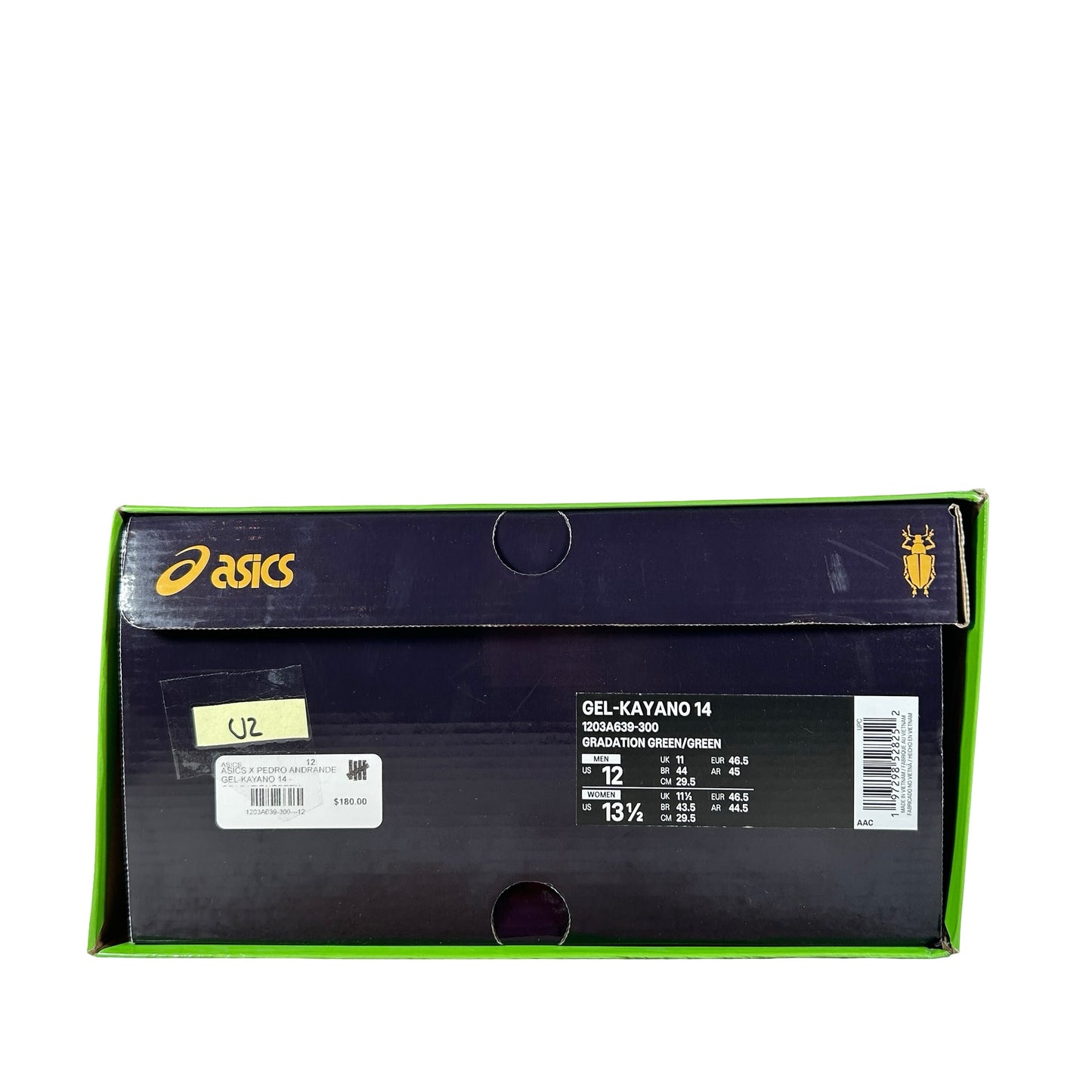 1203A639 300 ASICS Gel-Kayano 14 P. Andrade Gradation Green [USED] - 12 M (Used2)