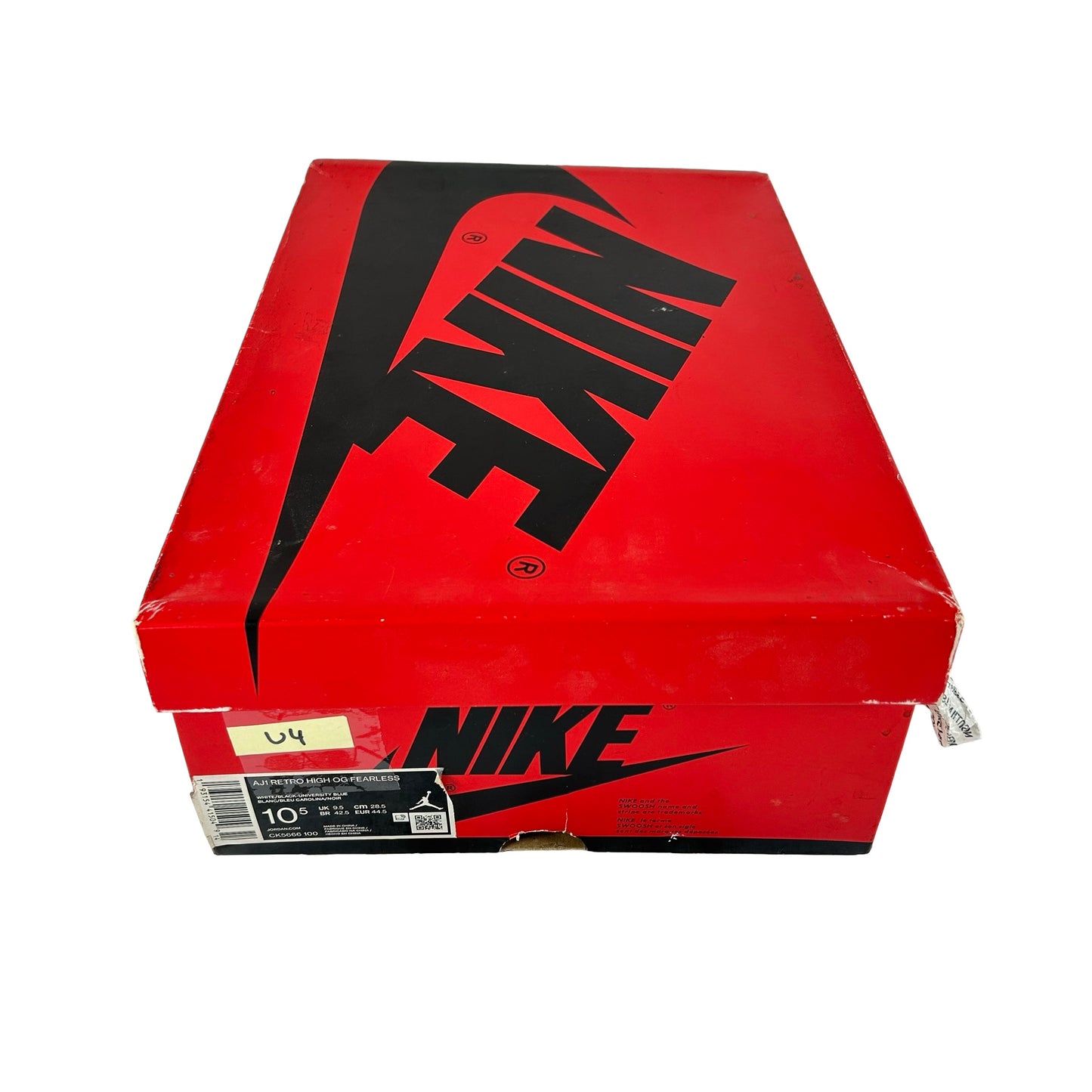 CK5666 100 Jordan 1 Retro High Fearless UNC Chicago [USED] - 10.5 M (Used4)