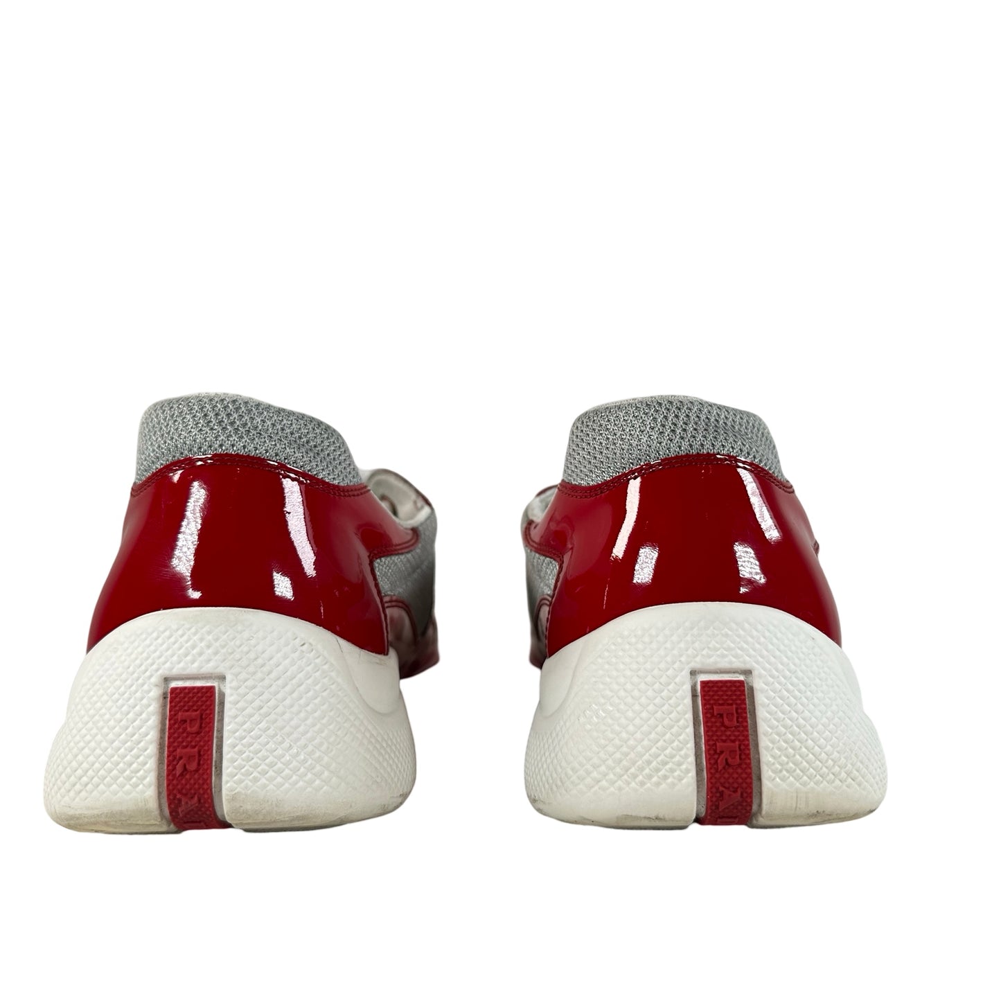 4E3400 ASZ F0F5C Prada America's Cup Red Silver [USED] - US 9.5 M (Used) (No Label)