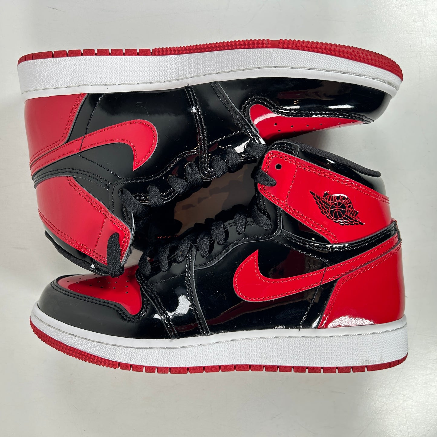 575441 063 Jordan 1 Retro High OG Patent Bred (GS) [USED] - 6 Y (Used)
