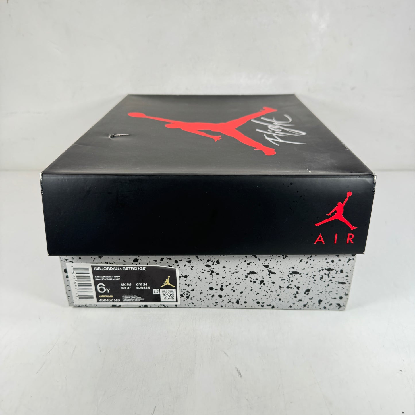 408452 140 Jordan 4 Retro Midnight Navy (GS) [USED] - 6 Y (Used)