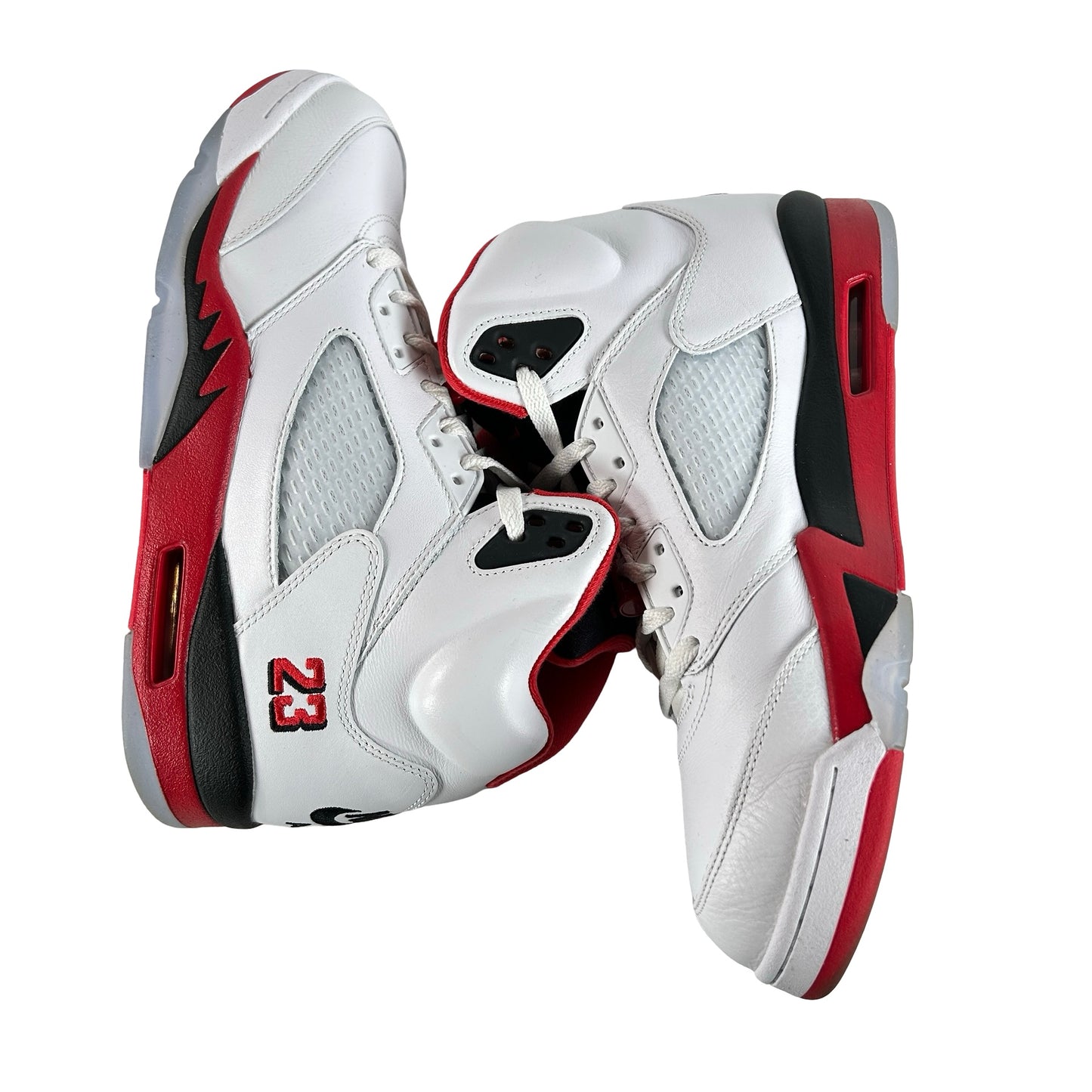 HQ7978 101 Jordan 5 Retro Fire Red Black Tongue (2025) [USED] - 11 M (Used)