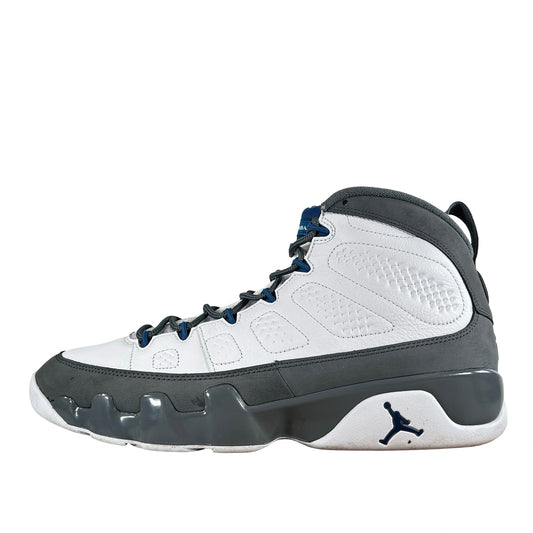 HV4794 100 Jordan 9 Retro Flint Grey French Blue (2026) [USED] - 13 M (Used)