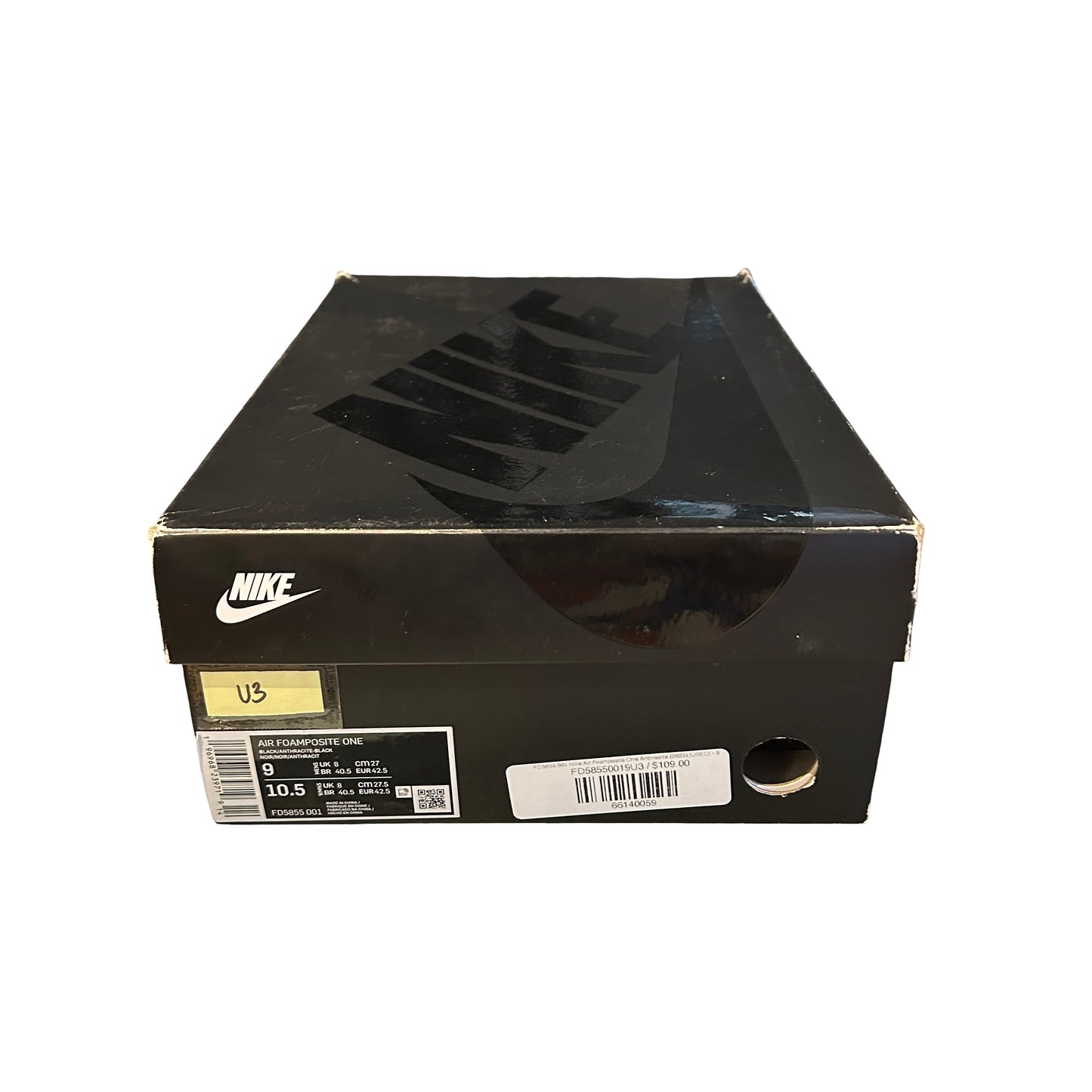FD5855 001 Nike Air Foamposite One Anthracite (2023) [USED] - 9 M (Used3)