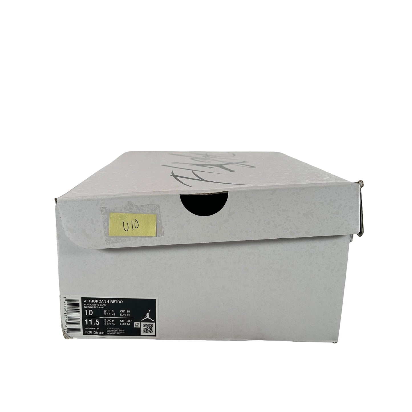 FQ8138 001  Jordan 4 Retro White Thunder [USED] - 10 M (Used10)