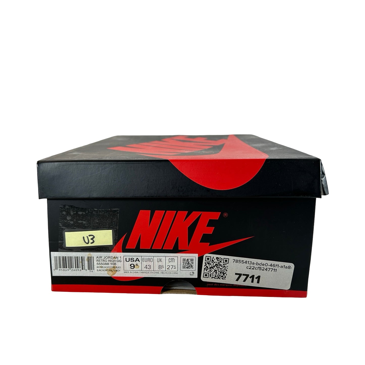 555088 108 Jordan 1 Retro High OG Bleached Coral [USED] - 9.5 M (Used3)