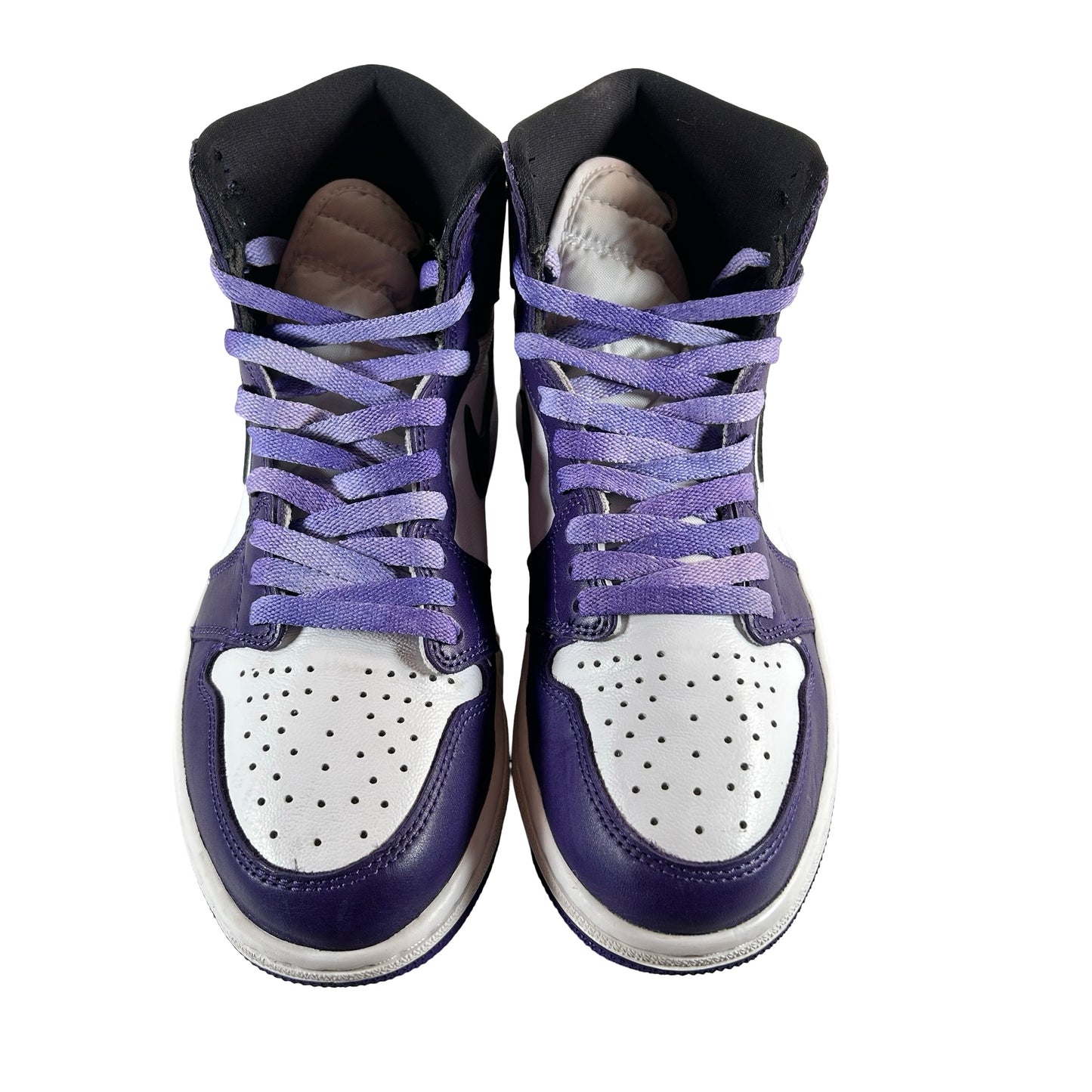 555088 500 Jordan 1 Court Purple [USED] - 7.5 M (Used) (No Box)