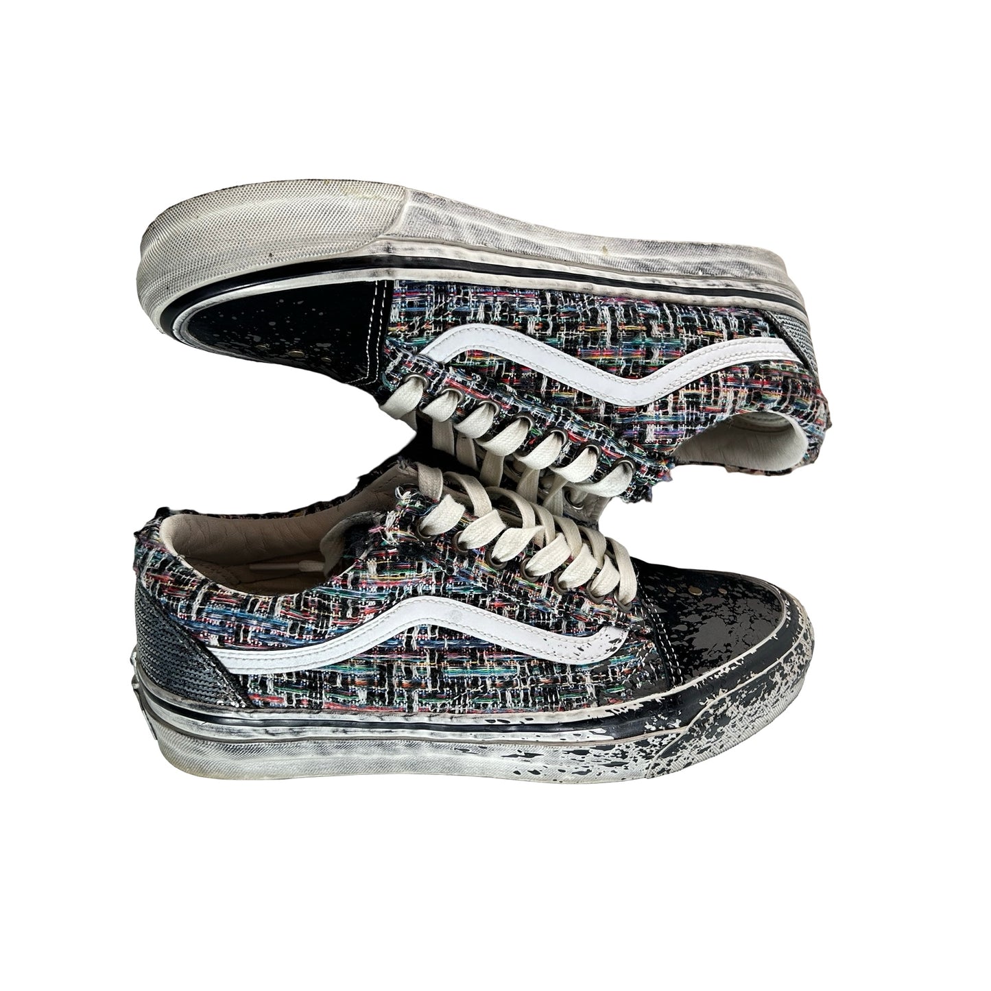 VN000D9VDE2 Vans Premium Old Skool Charms Black Gray [USED] - 8 M (Used2)