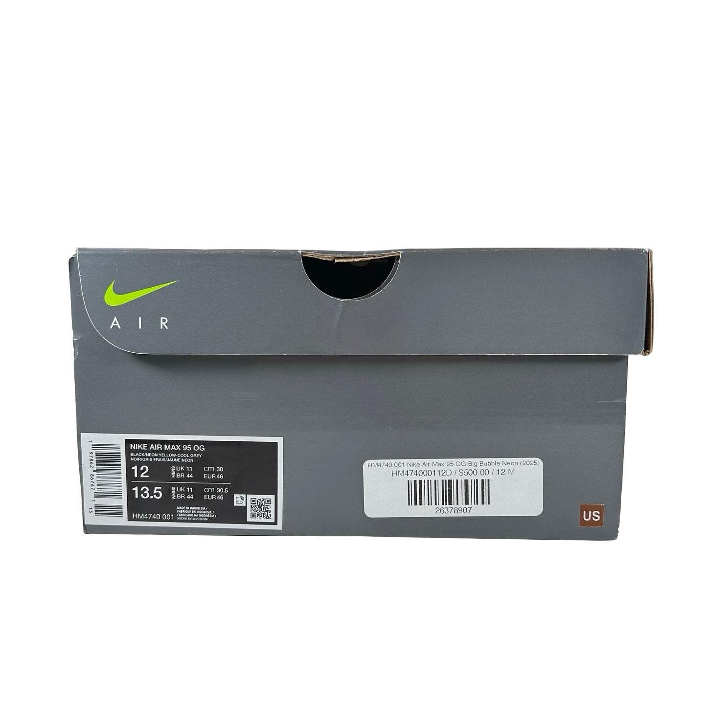 HM4740 001 Nike Air Max 95 OG Big Bubble Neon (2025) [USED] - 12 M (Used)