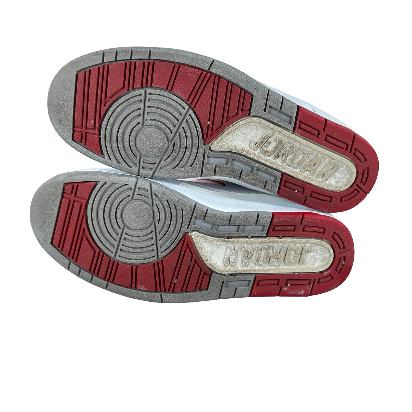 385475 102 Jordan 2 Retro White Red (2014) [USED] - 8 M (Used)