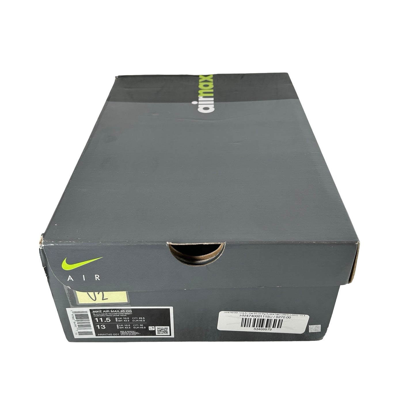 HM4740 001 Nike Air Max 95 OG Big Bubble Neon (2025) [USED] - 11.5 M (Used2)