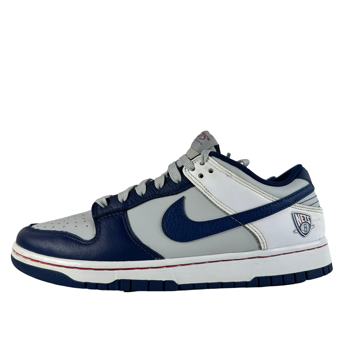 DD3363 001 Nike Dunk Low EMB NBA 75th Anniversary Brooklyn Nets [USED] - 9 M (Used)