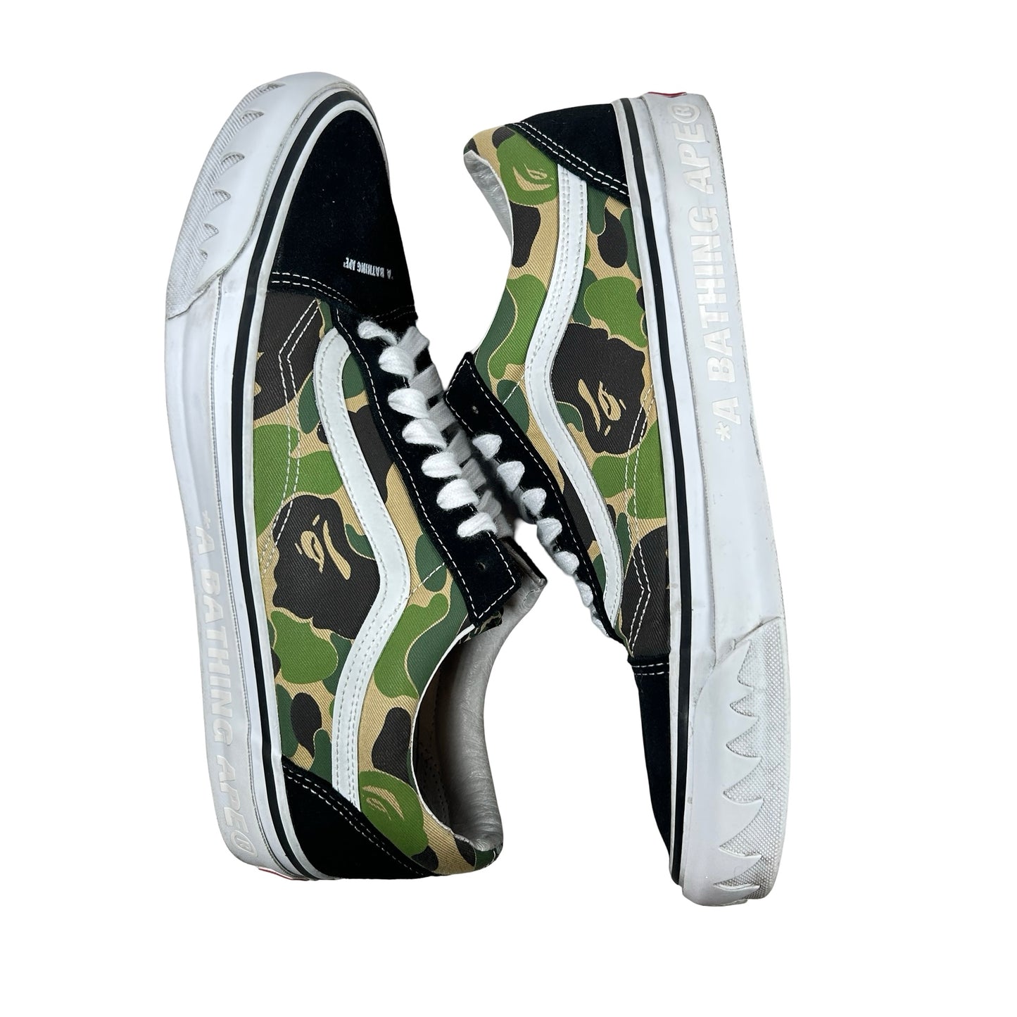VN000E6VE36 Vans LX Old Skool Bape ABC Multi-Camo [USED] - 11.5 M (Used)