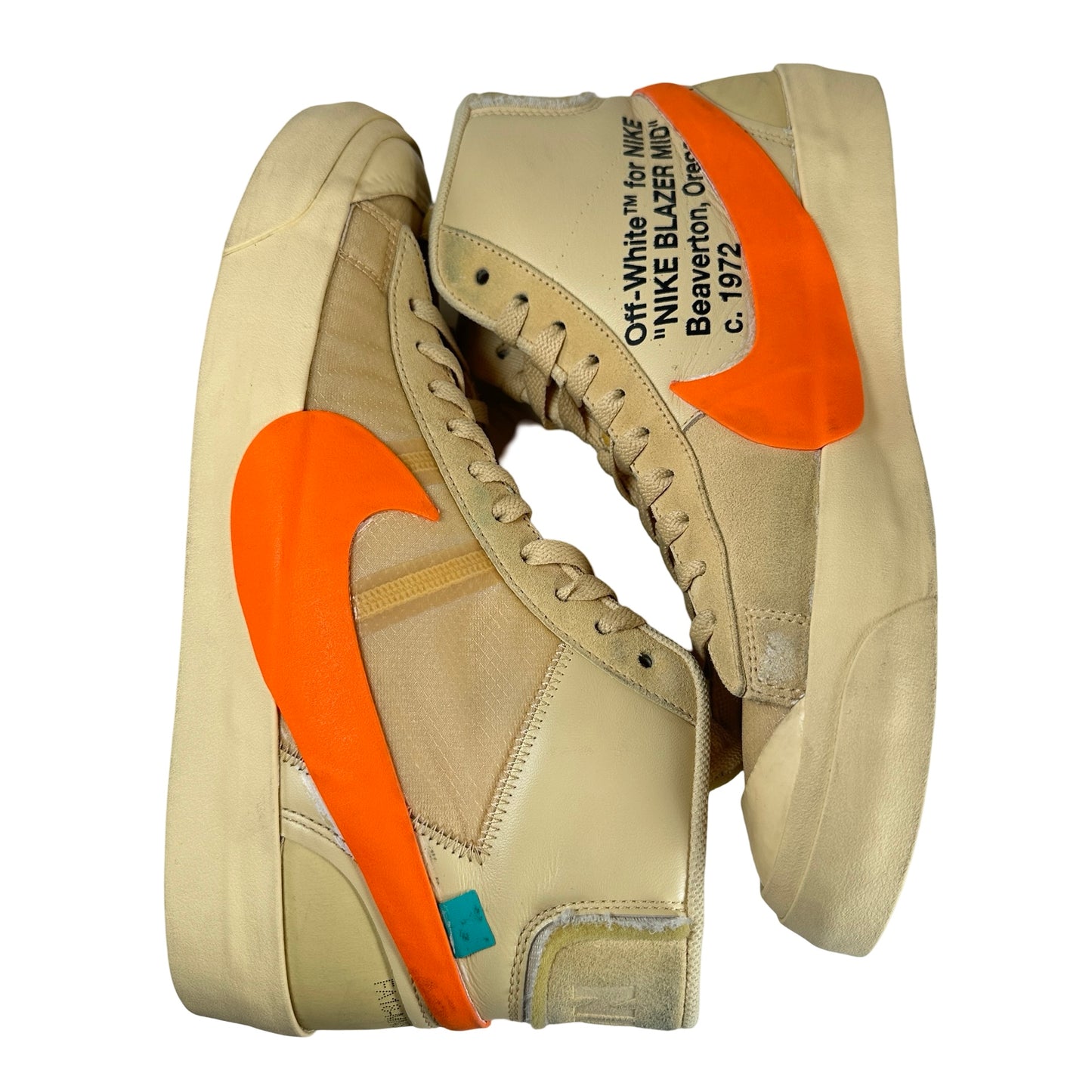 AA3832 700 Nike Blazer Blanco roto Naranja