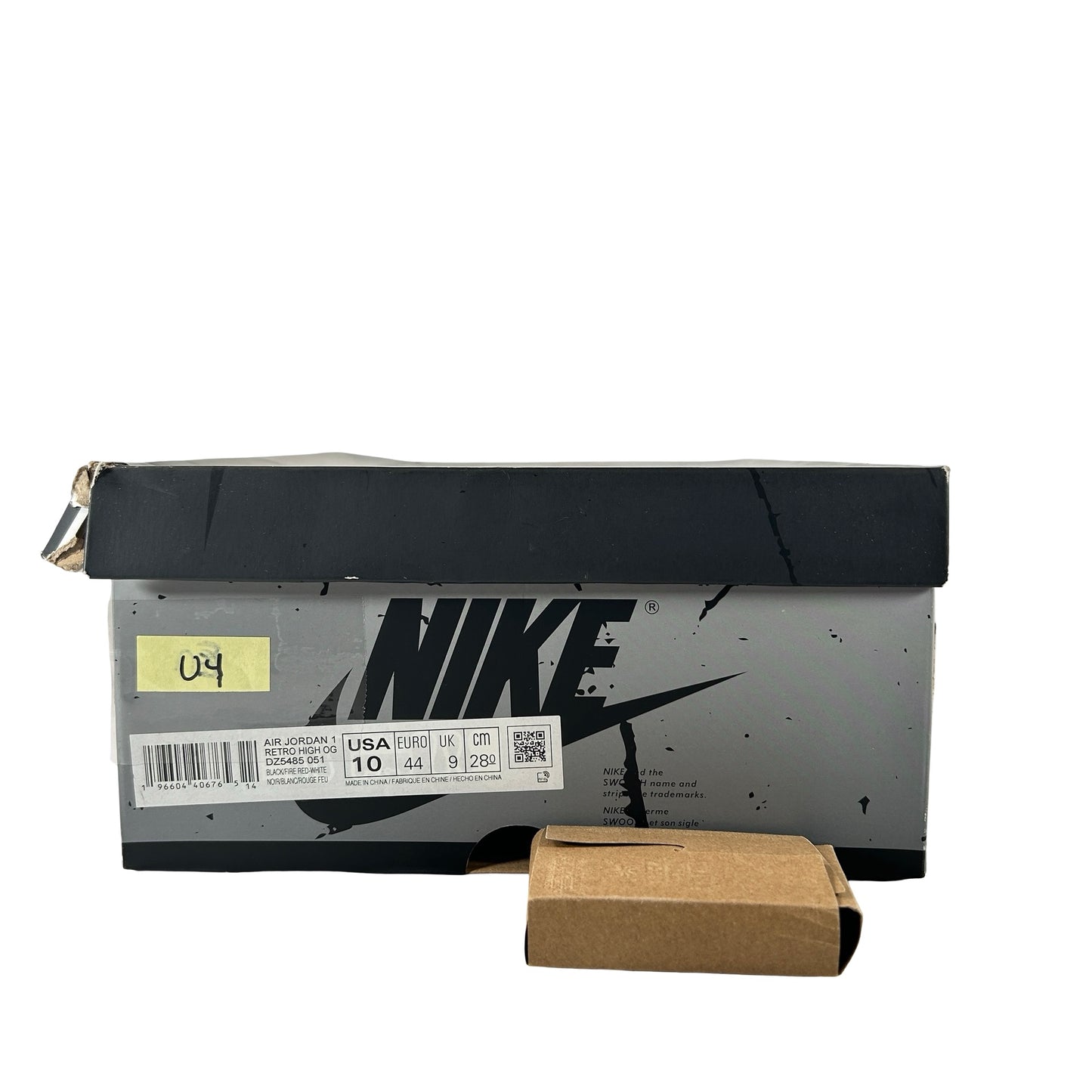 DZ5485 051 Jordan 1 Retro High OG Washed Black [USED] - 10 M (Used4)