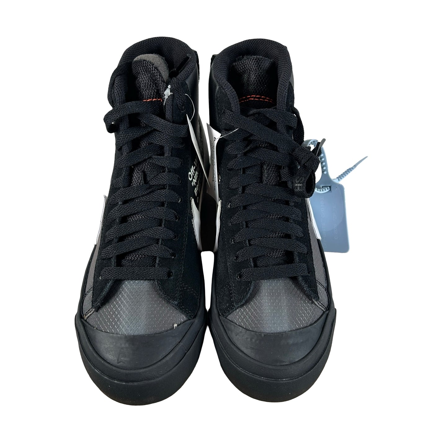 AA3832 001 Nike Blazer Off-White Black - 4.5 M (Yellowing)