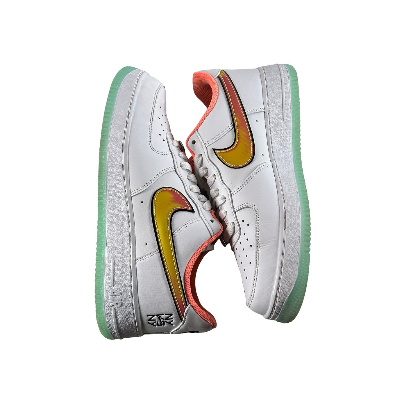 IH4962 100 Nike Air Force 1 Low NY vs. NY White Crimson Pulse [USED] - 8.5 M (Used)