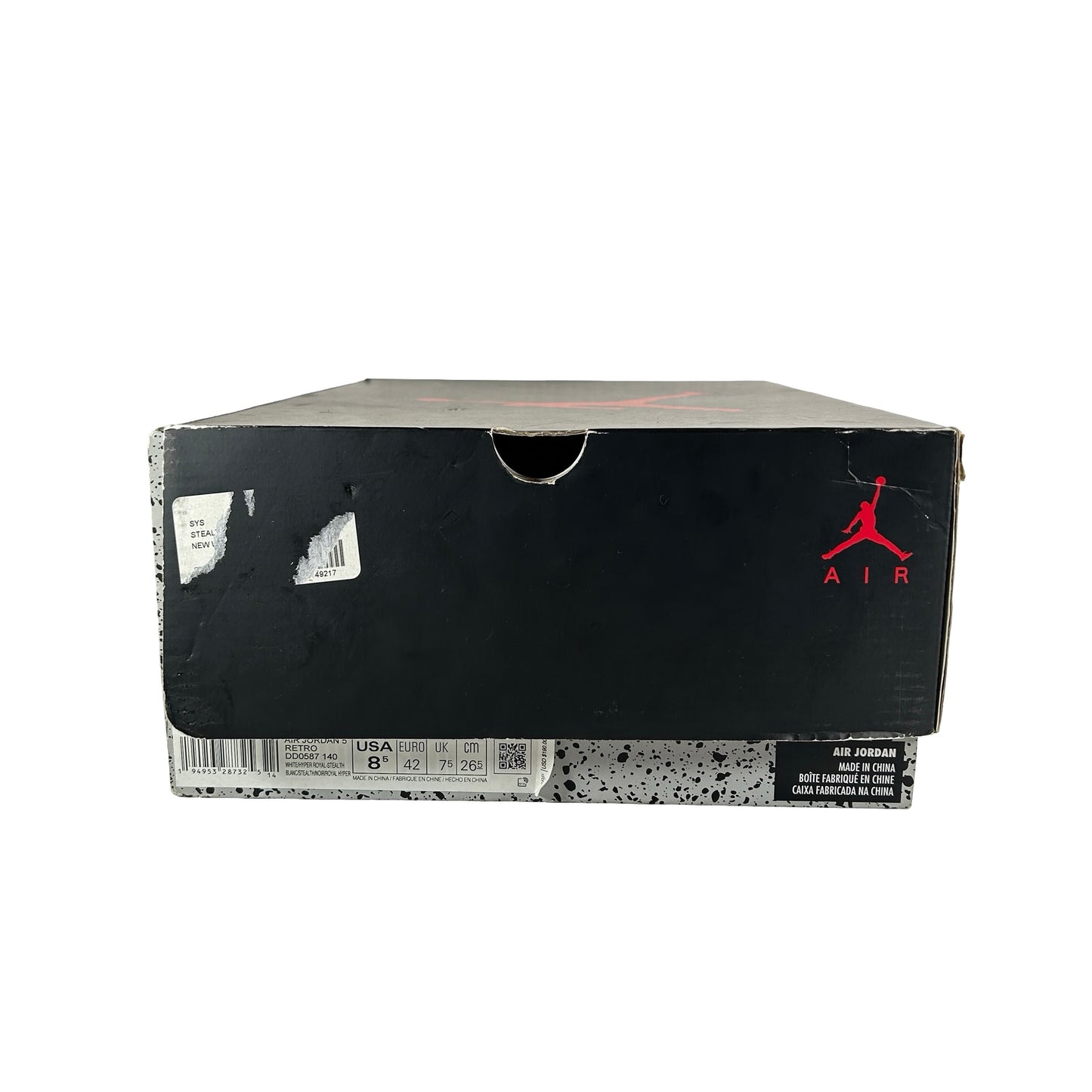 DD0587 140 Jordan 5 Retro White Stealth (2021) [USED] - 8.5 M (Used)