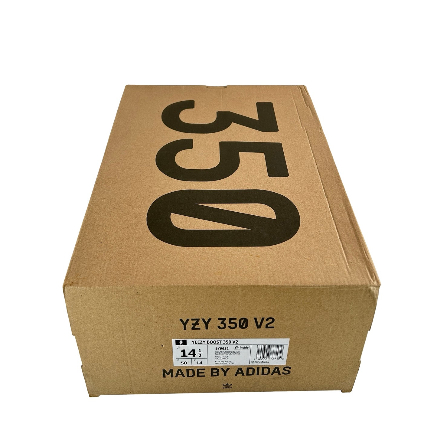 BY9612 Yeezy Boost 350 V2 Core Black Red [USED] - 14.5 M (Used)