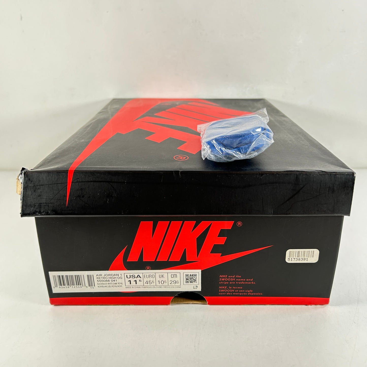 555088 041 Jordan 1 Royal Toe [USED] - 11.5 M (Used)